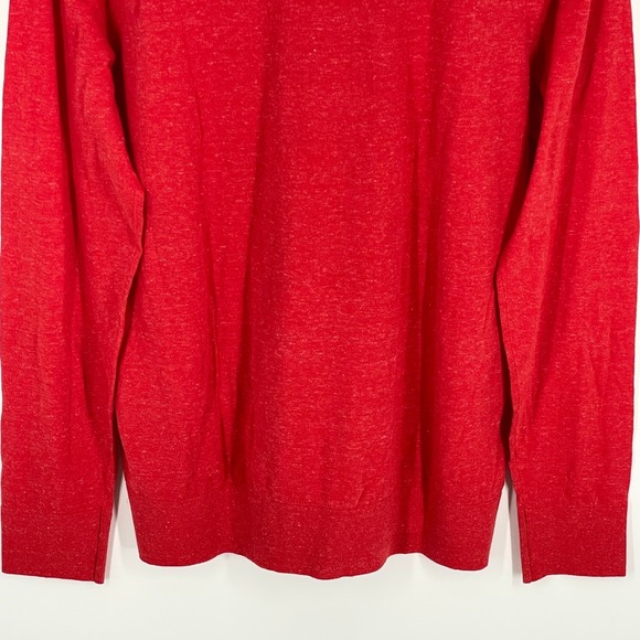 NWT Gap Men's XL Long Sleeve Crew Neck‎ Sweater Shirt Red Soft Pullover Casual - Picture 3 of 7